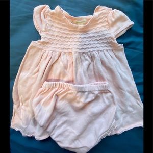 2 piece Burts Bee baby dress